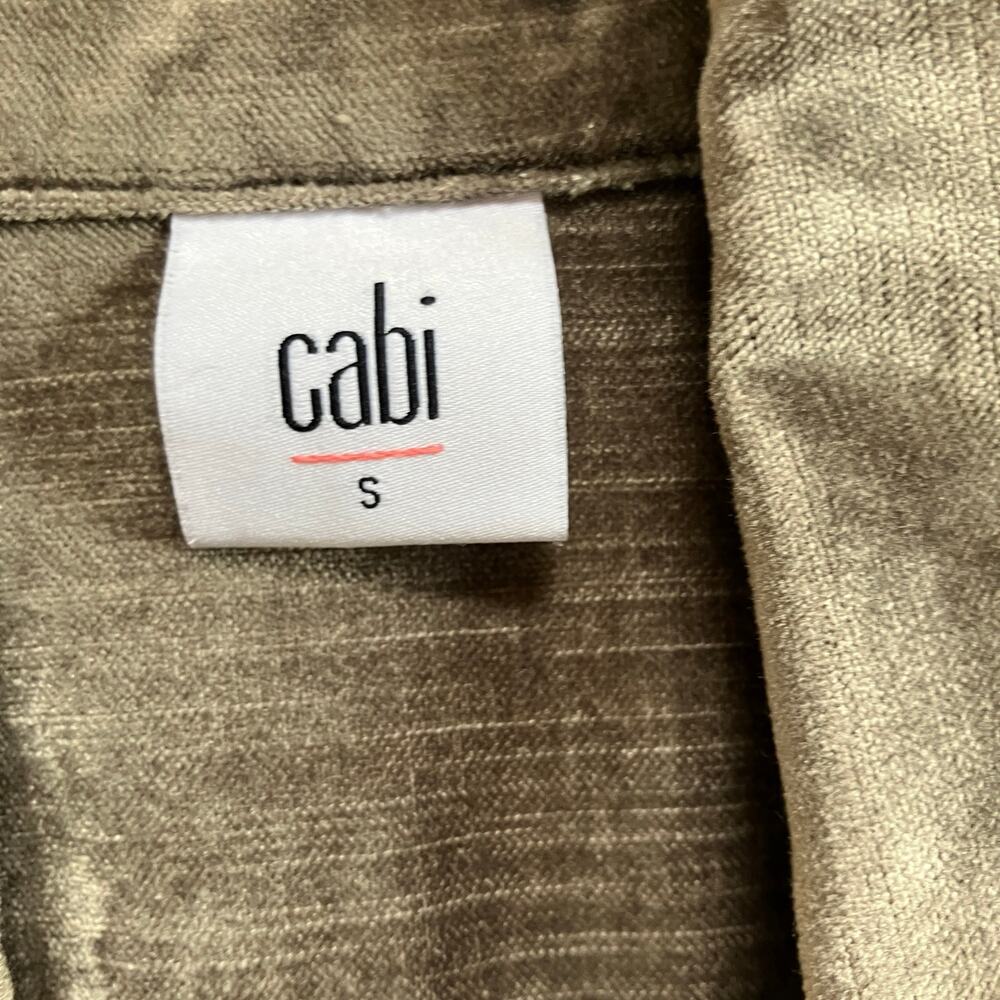 CAbi Velvet Moto Jacket Size Small Brown Artsy Boho - Picture 5 of 6
